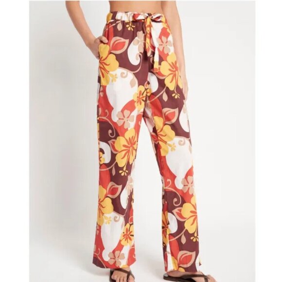 FAITHFULL THE BRAND New Celvia Wide Leg Pant Ulani Floral Print small - Picture 3 of 4